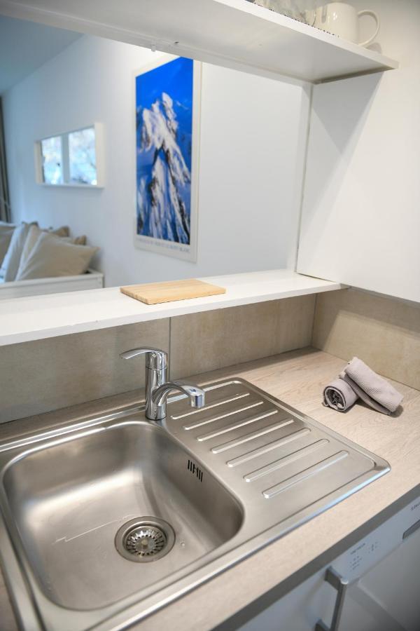 Appartement Chamonix 27 - Au Centre Vue Mont Blanc et Jardin Extérieur photo